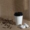 Paper Cups, Paper Coffee Cups - Disposable White Hot Cups for Coffee, Tea or Hot Chocolate. Great for Home and Office (100, Lids For 12,16,20, oz Hot Cups)